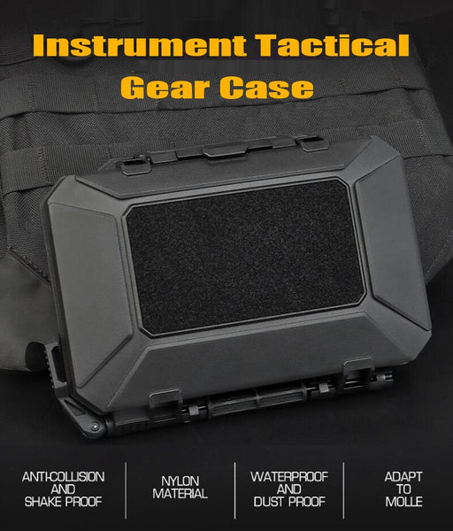 Tactical Equipment Storage Box Foam Padded Gun Safety Hard Shell Carry Case 7.7in