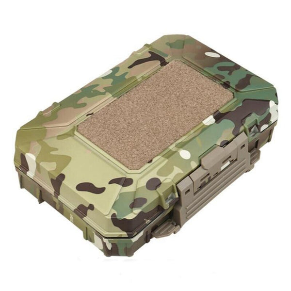 Tactical Equipment Storage Box Foam Padded Gun Safety Hard Shell Carry Case 7.7in