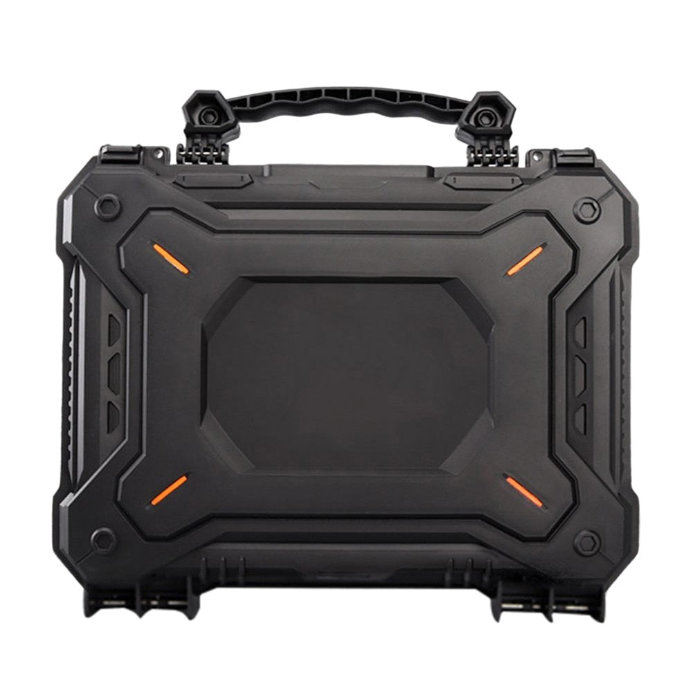 Tactical Gun Safety Hard Shell Carry Case Foam Padded Pistol & Equipment Storage Box 12.6in