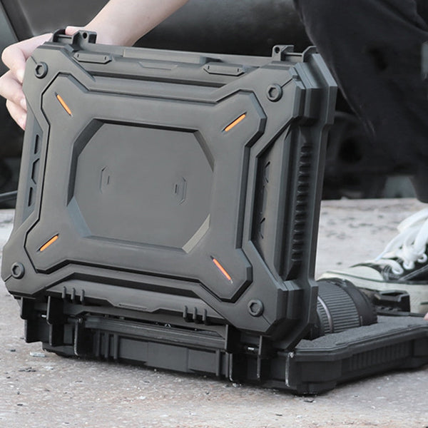 Tactical Gun Safety Hard Shell Carry Case Foam Padded Pistol & Equipment Storage Box 12.6in