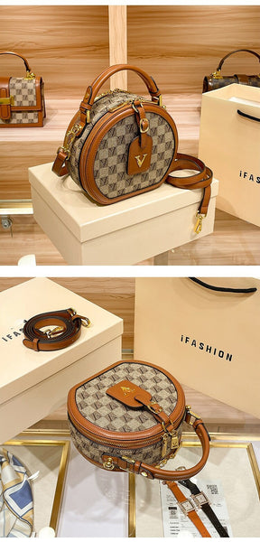 Women Circular Shell Handbag Crossbody Shoulder Bag