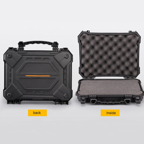 Tactical Gun Safety Hard Shell Carry Case Foam Padded Pistol & Equipment Storage Box 12.6in