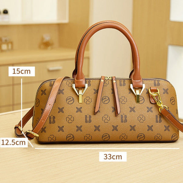 Women Classic Print Small Pillow Handbag