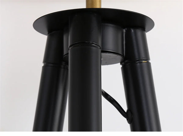 Postmodern Dome Head Tripod Floor Lamp E14 All-Metal Standing Light