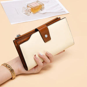 Women Large Capacity Long Wallet Card Holder Organizer Purse