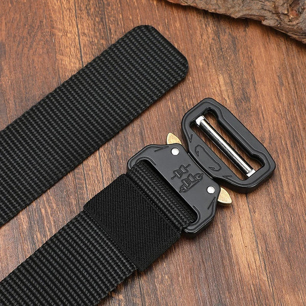 Heavy Duty 3.8cm Width Tactical Belt 125-140cm Length Free Adjustment