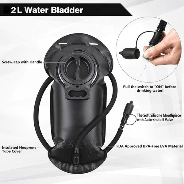 Hydration Bladder Leak Proof BPA Free Water Bag 2L
