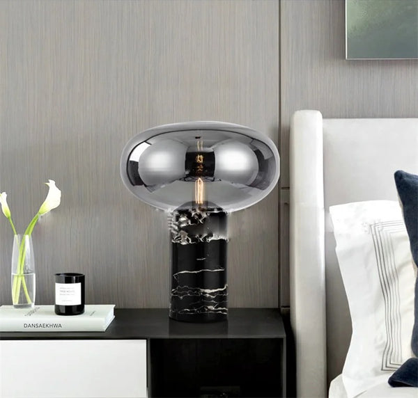 Modern Minimalist Marble Base Table Lamp E27 Bedside Ornament Light