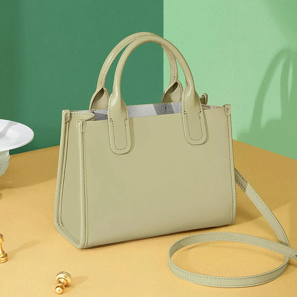 Women Minimalist Bucket Handbag Top Handle Tote Bag