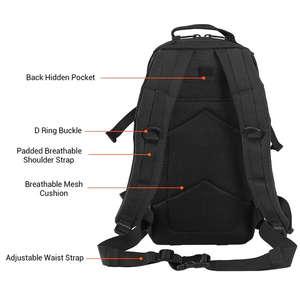 1000D Tactical MOLLE Softback Backpack 30L