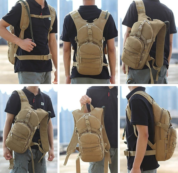 800D Tactical MOLLE Survival Hydration Backpack 15L