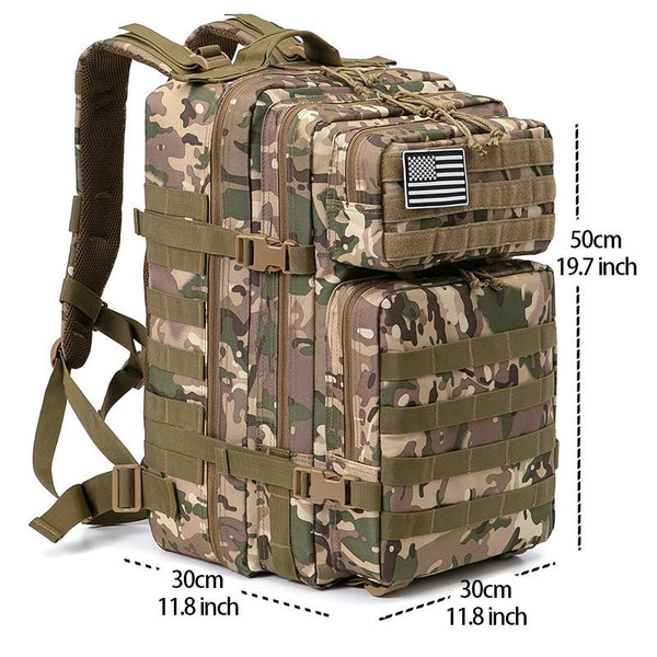 900D Tactical MOLLE Military Assault Bug Out Backpack Waterproof 50L