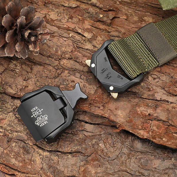 Quick Release 3.8cm Width Tactical Belt 125-140cm Length Free Adjustment