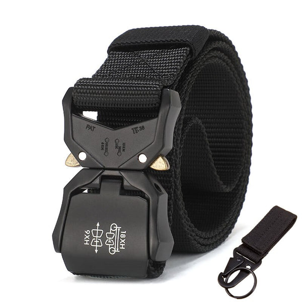 Quick Release 3.8cm Width Tactical Belt 125-140cm Length Free Adjustment