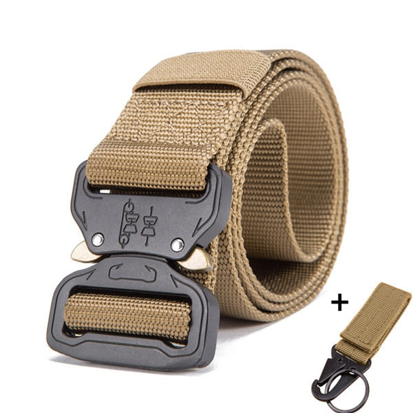 Heavy Duty 3.8cm Width Tactical Belt 125-140cm Length Free Adjustment