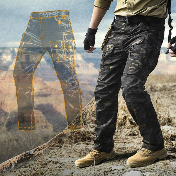 Tactical Mens IX2 Cargo Pants Durable Lightweight Trousers Ripstop Waterproof