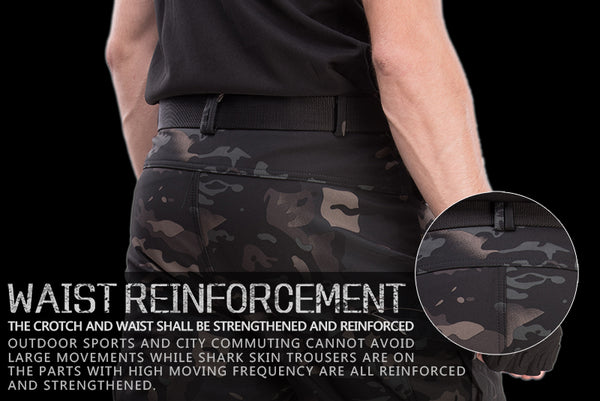 Tactical Mens Cargo Pants Quick-Drying Sharkskin Trousers