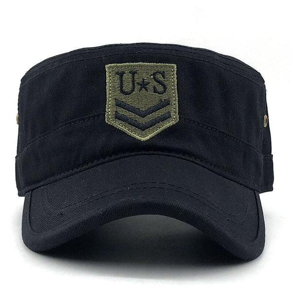 Tactical Flat Cap US Army Embroidery 54-60cm Adjustable