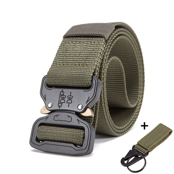 Heavy Duty 3.8cm Width Tactical Belt 125-140cm Length Free Adjustment