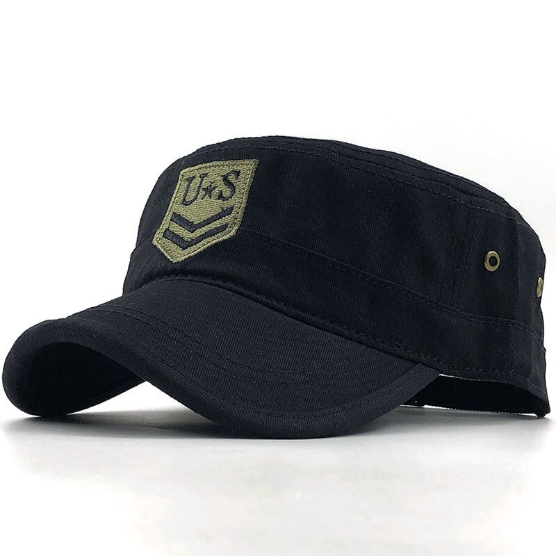 Tactical Flat Cap US Army Embroidery 54-60cm Adjustable