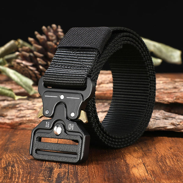 Heavy Duty 3.8cm Width Tactical Belt 125-140cm Length Free Adjustment