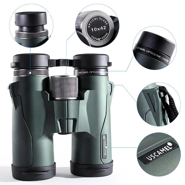 USCAMEL 10x42/8x42 BAK-4 Military Compact Binoculars