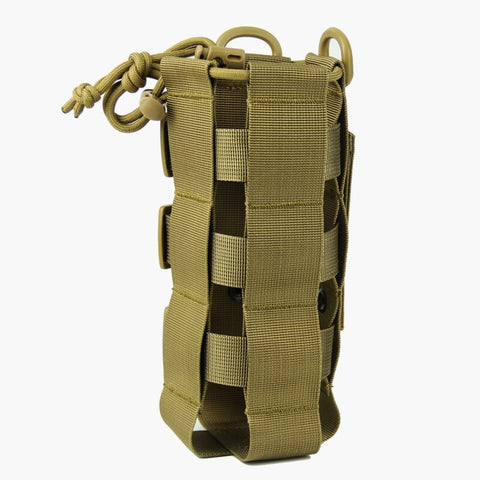 Tactical MOLLE Water Bottle Pouch Kettle Bag Adjustable Waterproof 0.5-2.5L