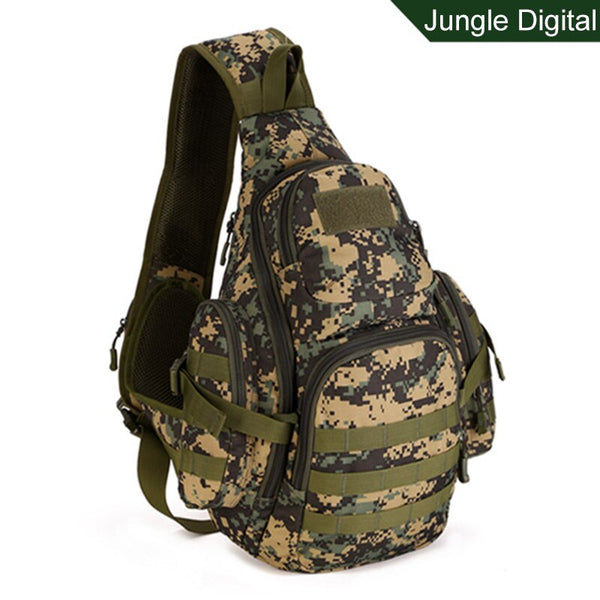 Tactical MOLLE Crossbody Shoulder Sling Bag Waterproof 20L