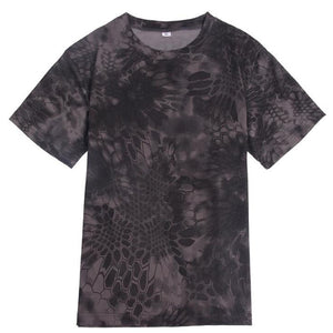 Tactical Mens Camouflage T-Shirt Short Sleeve