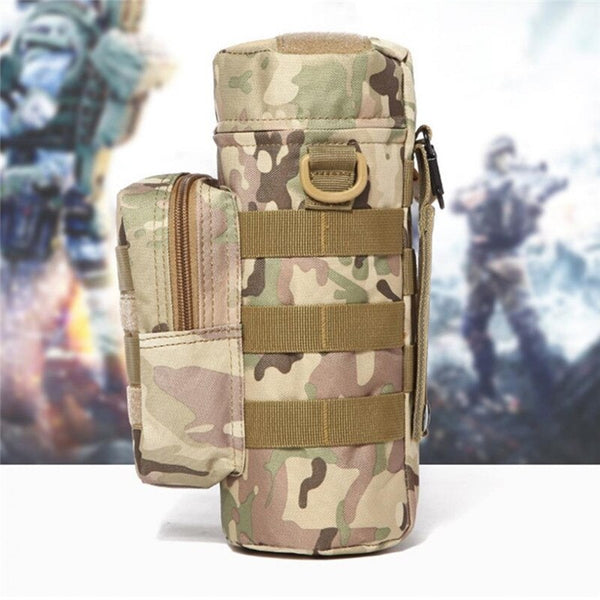 600D Tactical MOLLE Water Bottle Pouch Kettle Waist Bag 1-2L