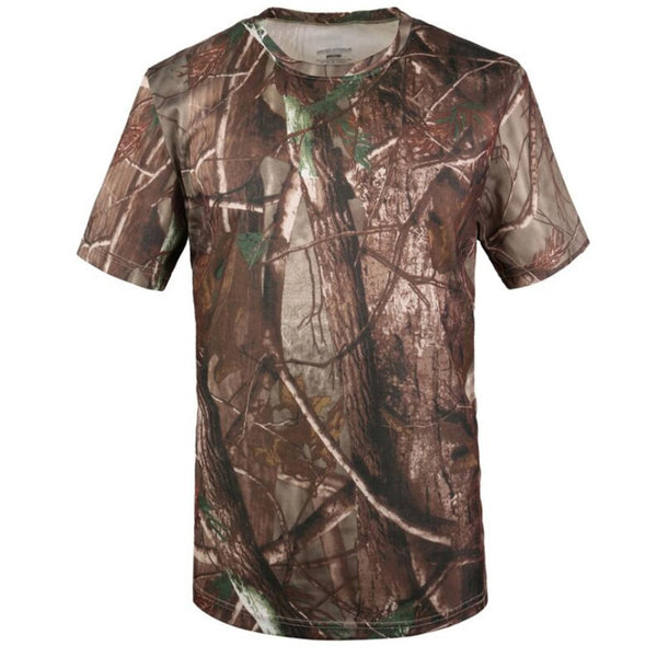 Tactical Mens Camouflage T-Shirt Short Sleeve