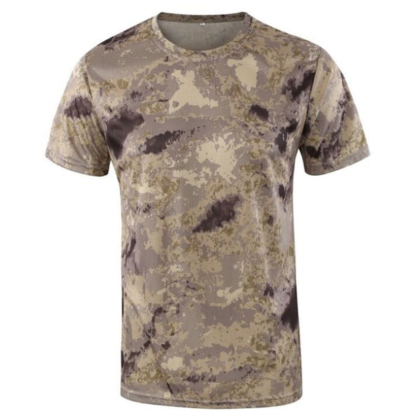 Tactical Mens Camouflage T-Shirt Short Sleeve