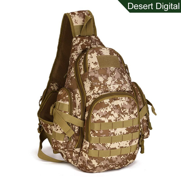 Tactical MOLLE Crossbody Shoulder Sling Bag Waterproof 20L