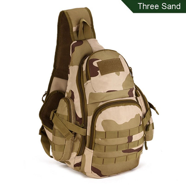 Tactical MOLLE Crossbody Shoulder Sling Bag Waterproof 20L