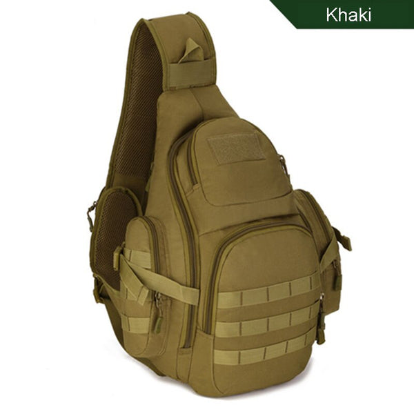 Tactical MOLLE Crossbody Shoulder Sling Bag Waterproof 20L