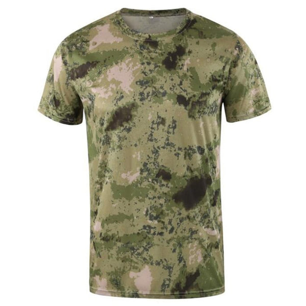 Tactical Mens Camouflage T-Shirt Short Sleeve