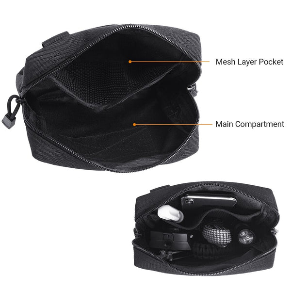 1000D Tactical MOLLE Accessory Pouch EDC Waterproof