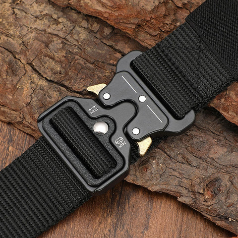 Heavy Duty 3.8cm Width Tactical Belt 125-140cm Length Free Adjustment