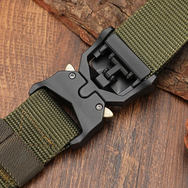 Quick Release 3.8cm Width Tactical Belt 125-140cm Length Free Adjustment