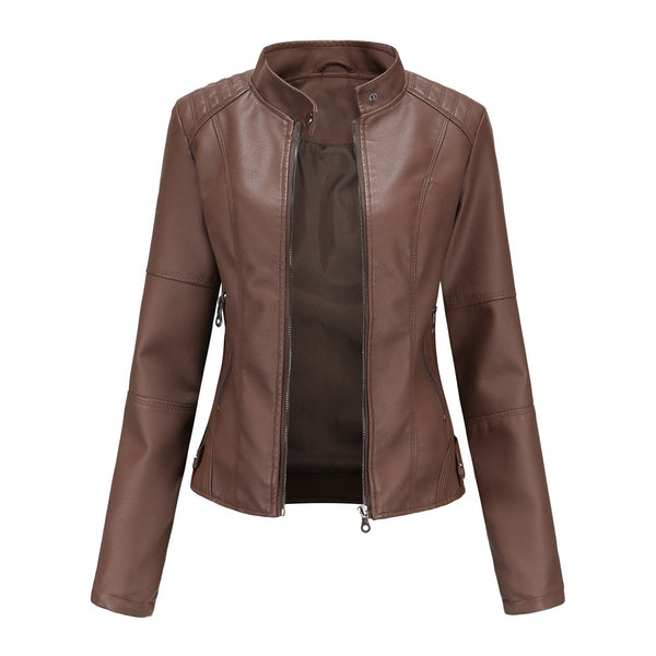 Women PU Faux Leather Urban Classic Biker Jacket