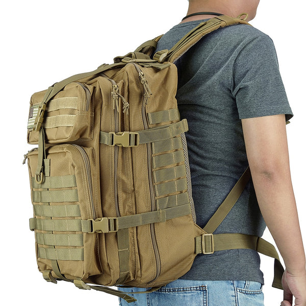 900D Tactical MOLLE Heavy-Duty 3D Military Backpack Waterproof 50L