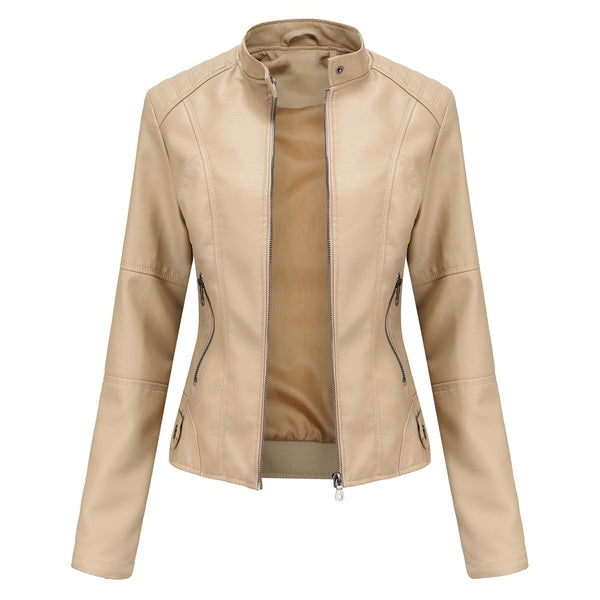 Women PU Faux Leather Urban Classic Biker Jacket