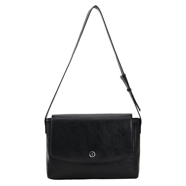 Women Retro Unicolor Messenger Bag