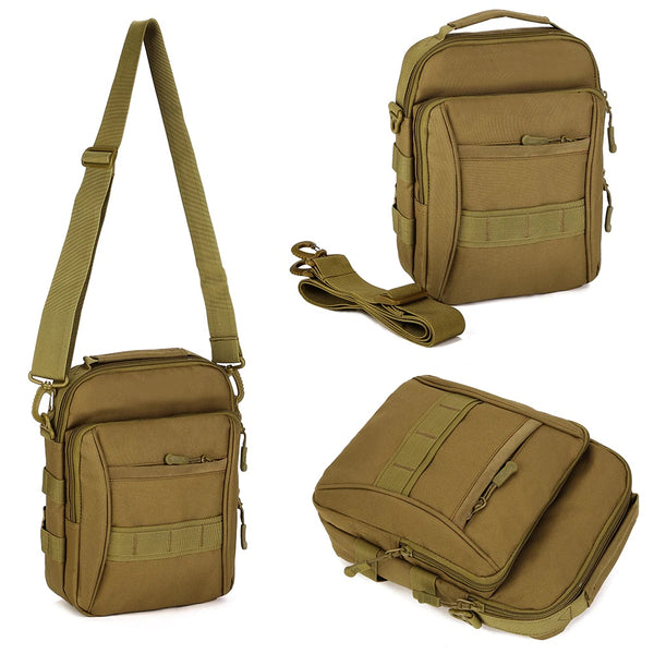 Tactical MOLLE Crossbody Shoulder Messenger Bag Waterproof