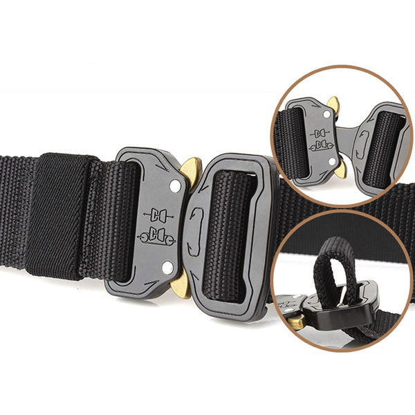 Heavy Duty 3.8cm Width Tactical Belt 125-140cm Length Free Adjustment