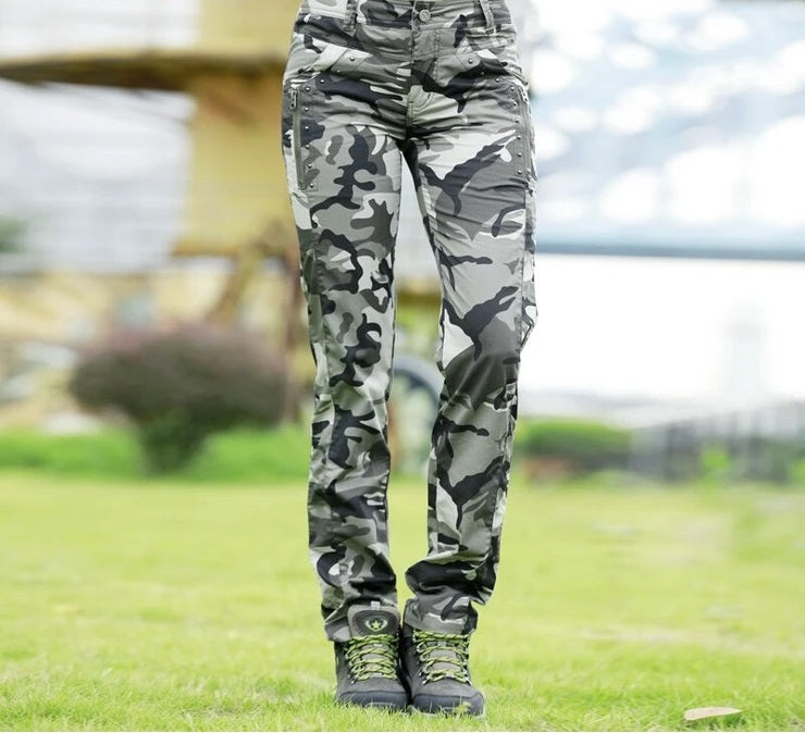 Women Camouflage Summer Pants Plus Size Trousers