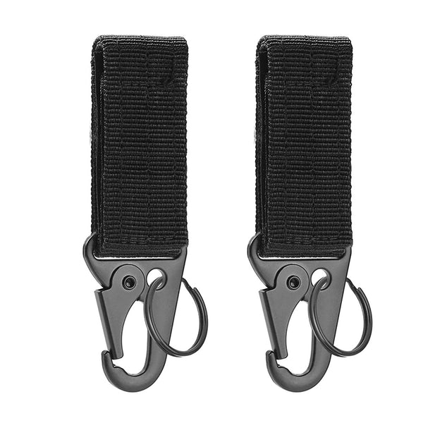 2PC Carabiner Hanger Tactical MOLLE Webbing Strap