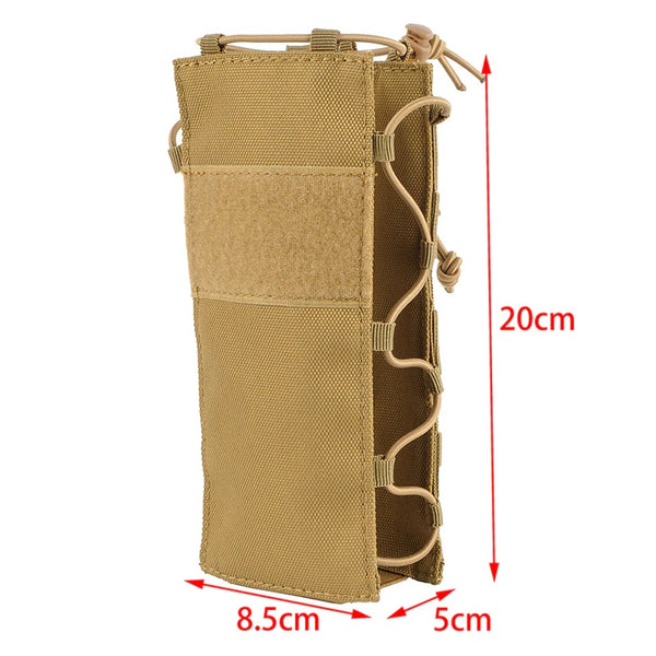 1000D Tactical MOLLE Water Bottle Pouch Bag Adjustable Waterproof 0.5-2L