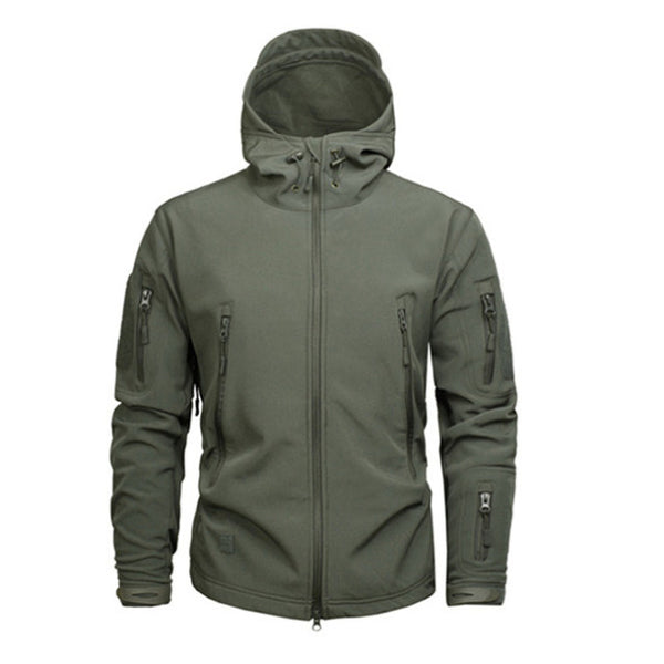 Tactical Mens Windbreaker Winter Thermal Fleece Jacket