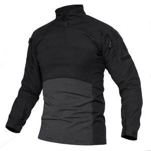 Tactical Mens Combat T-Shirt Ripstop Long Sleeve